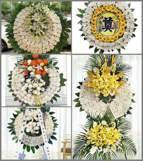 安徽安庆市潜山县水吼镇马潭村花圈速递